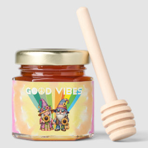 Good Vibes Hippie Gnomes Honey Jar Favors