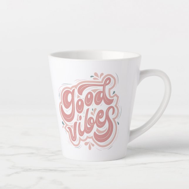 Good Vibes Latte Mug (Right)
