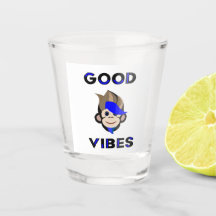 Good vibes monkey Shot glass