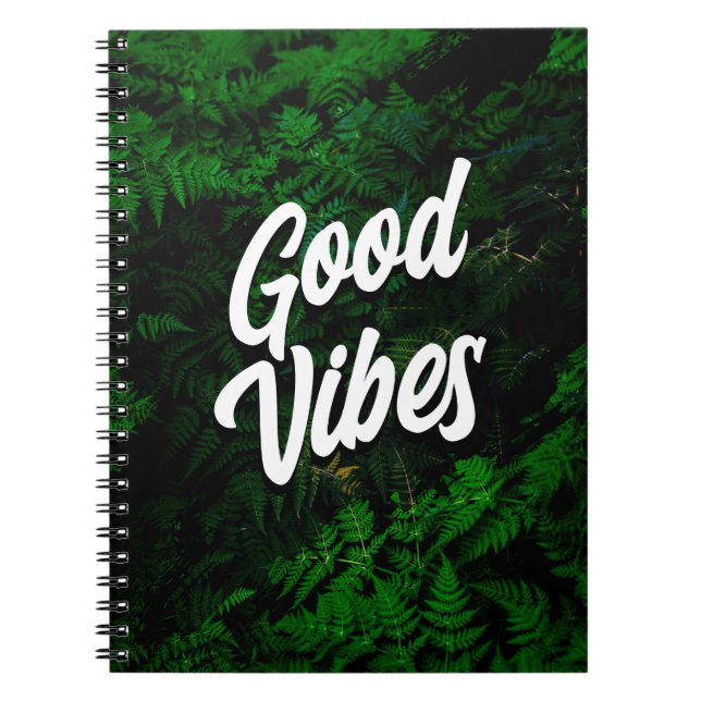 Good Vibes Nature-Inspired Notebook (Front)