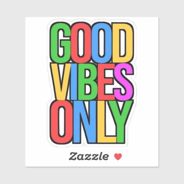 Good Vibes Only-45365 Sticker (Sheet)