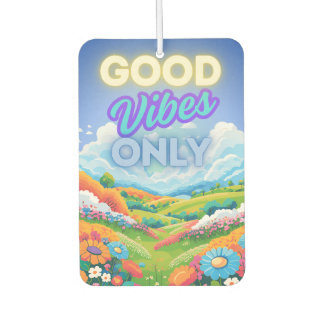 Good Vibes Only Air Freshener