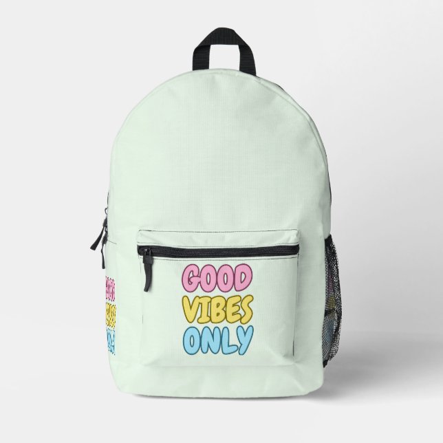 Good Vibes Only Backpack  (Front)