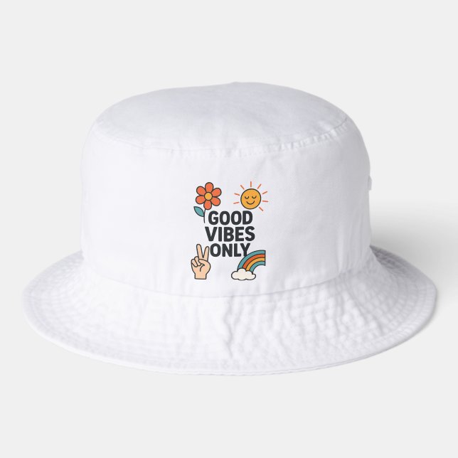 “Good Vibes Only” Baseball Cap  (Front)
