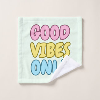 Good Vibes Only Bathroom Towel Set
