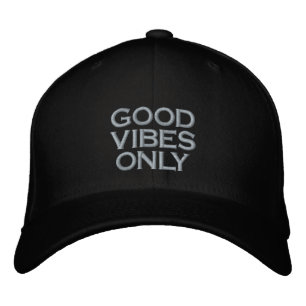 GOOD VIBES ONLY beach Life summer fun Embroidered Baseball Cap
