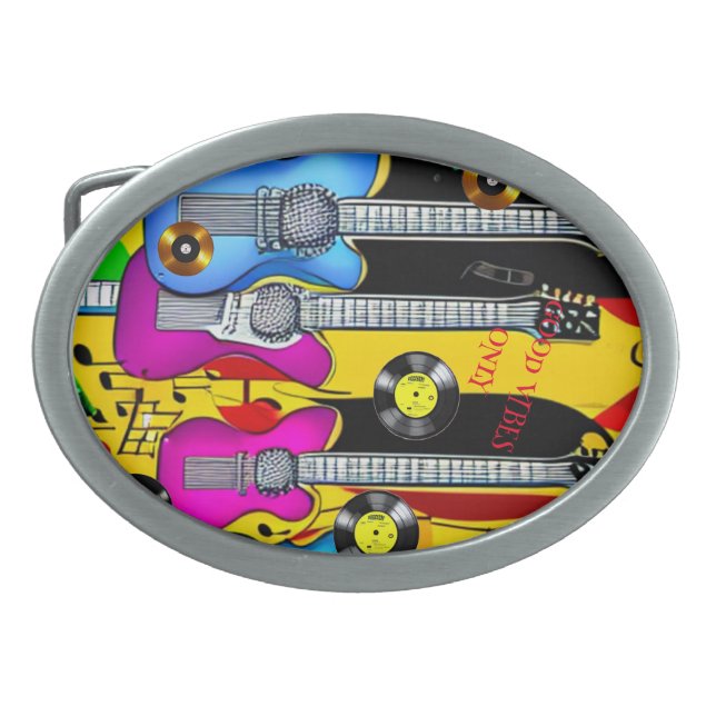 Good Vibes Only  Belt Buckle (Front)