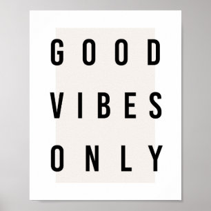 Good Vibes Only Box  Poster