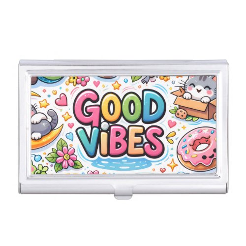 Good Vibes Only  Business Card Case