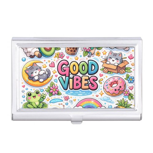 Good Vibes Only  Business Card Case