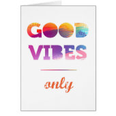 Good Vibes Only Cards (Front)