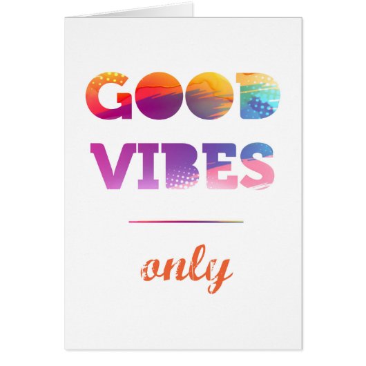 Good Vibes Only Cards (Front)