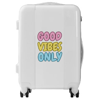 Good Vibes Only Carry On Luggage Suitcase