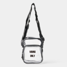 Good Vibes only clear crossbody stadiumbag