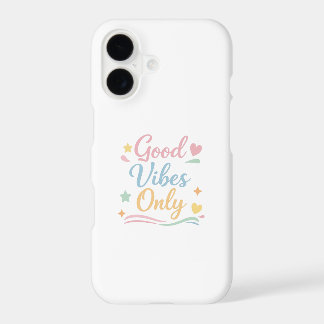 Good Vibes Only Colorful Aesthetic iPhone Case