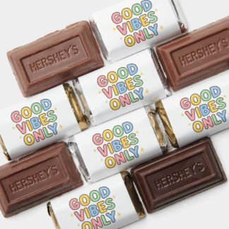 Good Vibes Only Cute Pastel Design Hershey's Miniatures