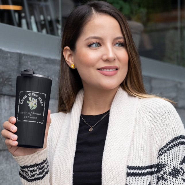 Good Vibes Only-Keep Learning & Growing Design Thermal Tumbler (Creator Uploaded)