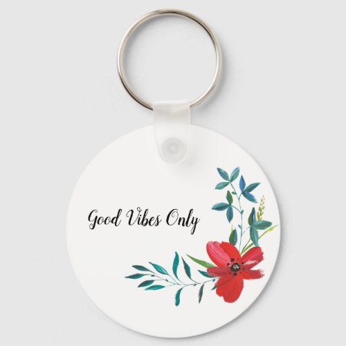 GOOD VIBES ONLY  KEYCHAIN