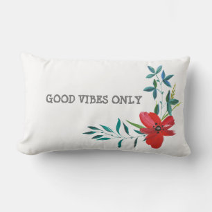 GOOD VIBES ONLY LUMBAR PILLOW