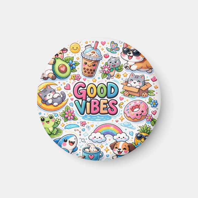 Good Vibes Only  Magnet (Front)