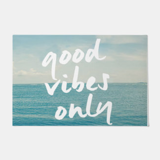 Good Vibes Only Mat, Sea Picture Decor Doormat
