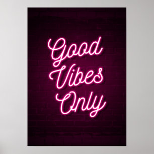 Good Vibes Only (Pink) Poster