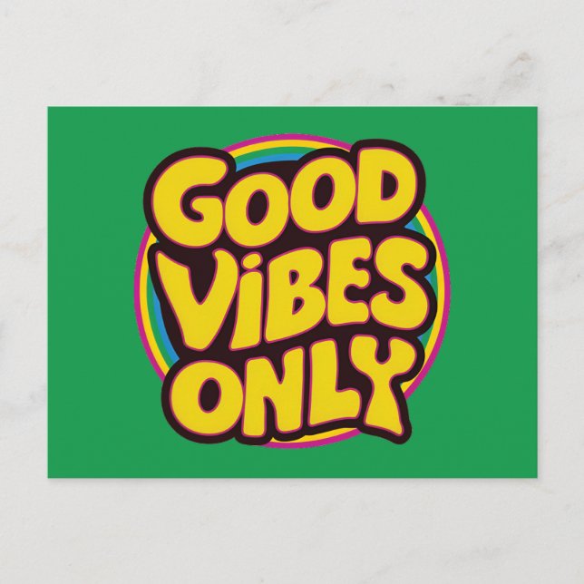 Good Vibes Only Postcard (Front)