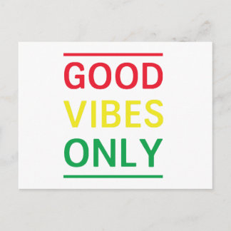 Good Vibes Only Postcard
