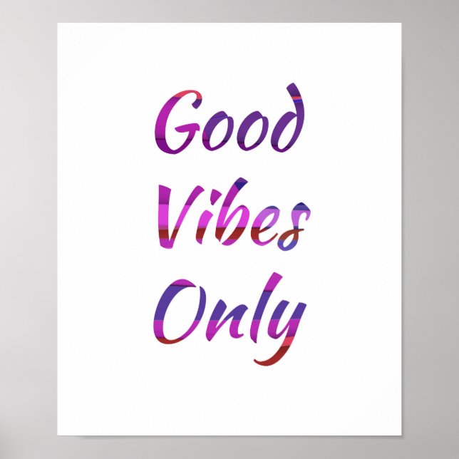 Good Vibes Only Poster (Front)