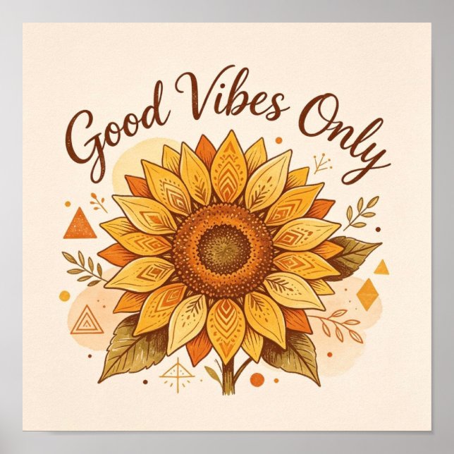 good vibes only poster (Front)