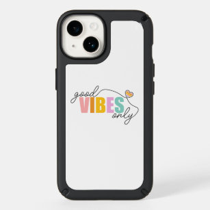 Good Vibes Only Rainbow Heart Speck iPhone 14 Case