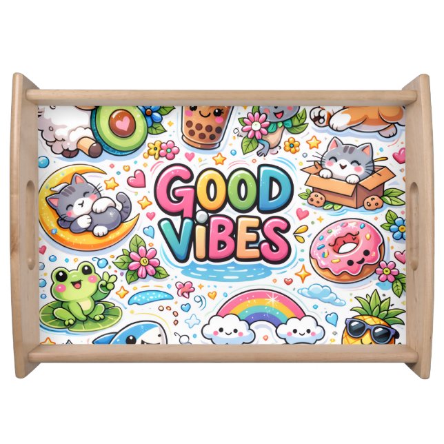 Good Vibes Only  Serving Tray (Front)