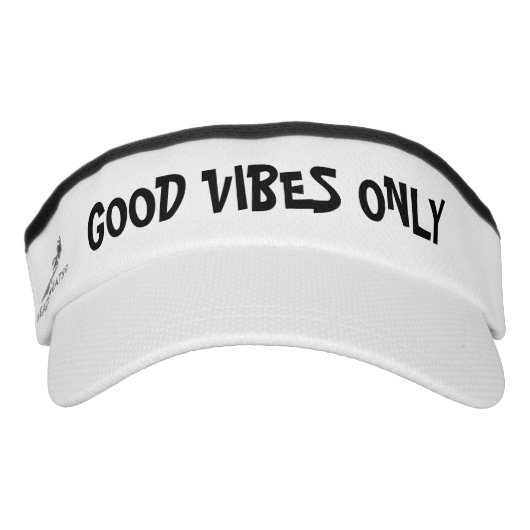 GOOD VIBES ONLY sports sun visor cap | custom hat (Front)
