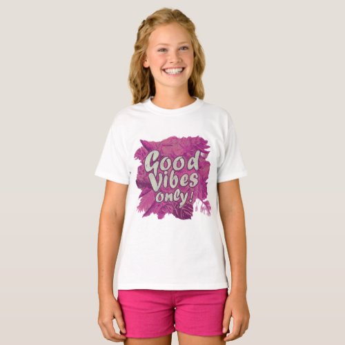  Good Vibes Only Spread Positivity Tee T_Shirt