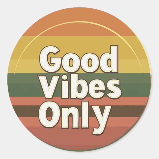 Good Vibes Only Sticker (Front)