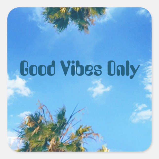 Good Vibes Only Sticker (Front)