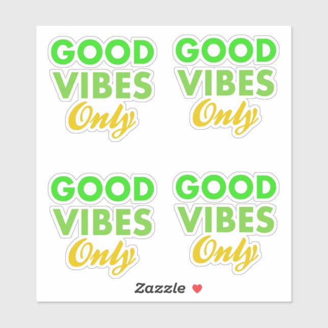 Good Vibes Only Sticker (Sheet)