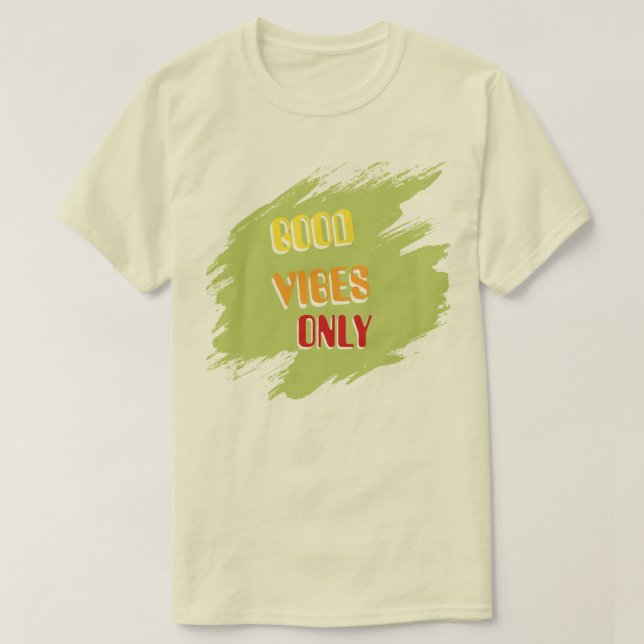 Good Vibes Only Sunshine Mood Graphic Tee (Design Front)