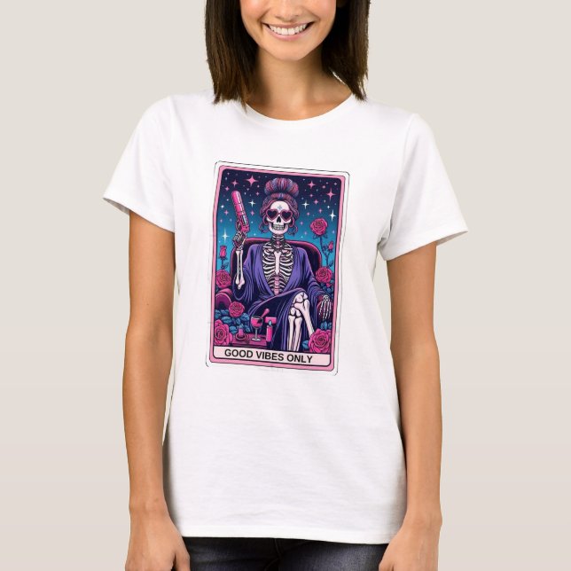 Good Vibes Only Tarot Card T-Shirt (Front)