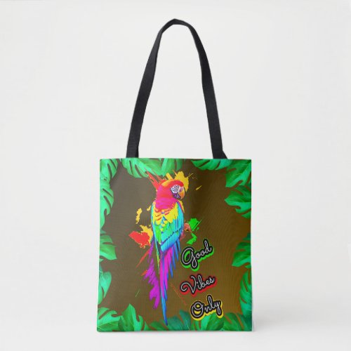 good vibes only tote bag