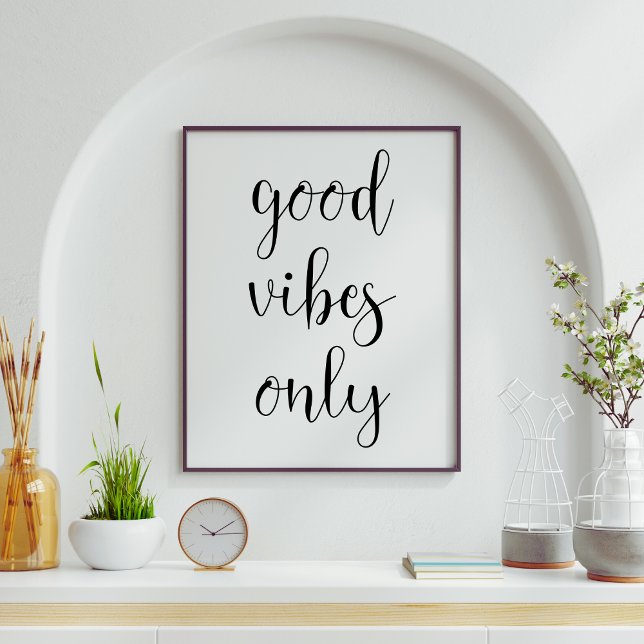 Good Vibes Only Trendy Minimalist Poster (Creator Uploaded)