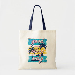 Good Vibes Only Tropical Beach Modern Summer Tote Bag