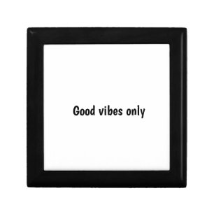 Good Vibes Only Typography Design Gift Box