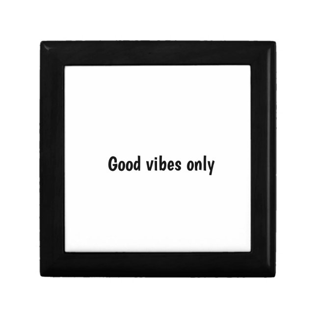 Good Vibes Only Typography Design Gift Box (Front)