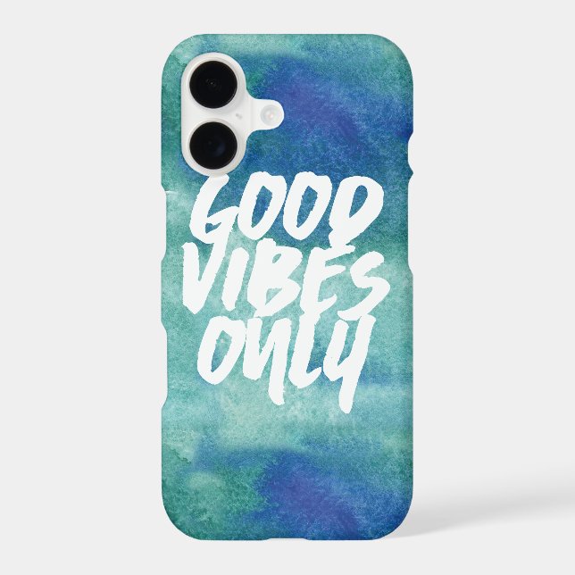 Good Vibes only Typography Iphone Case (Back)