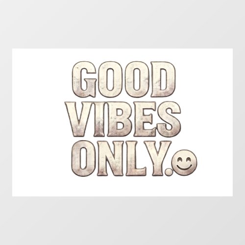 Good Vibes Only Typography Sticker & Gift | Positi