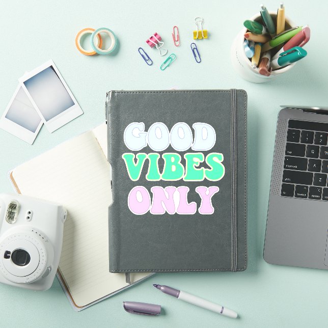 Good Vibes Only - VSCO Girls Contour Sticker (iPad Cover)