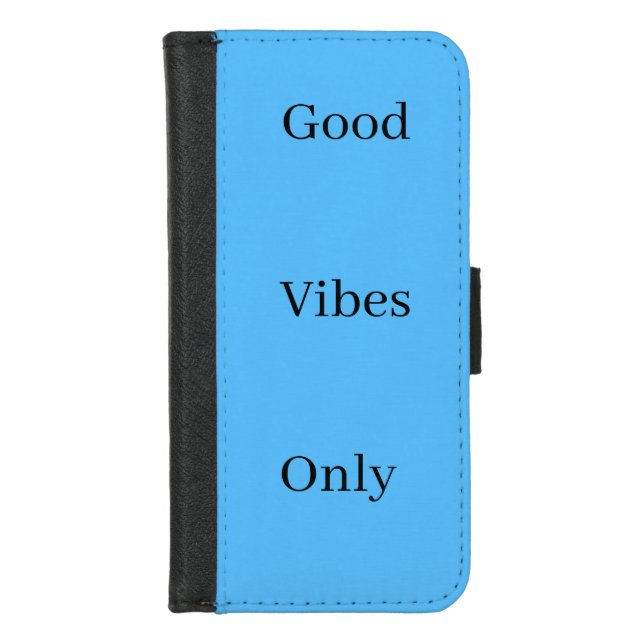 Good Vibes Only wallet case (Front)