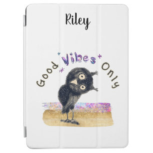 Good Vibes Only with Curious Owl iPad Air Cover