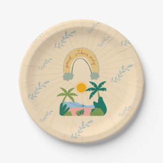 Good Vibes Paper Plates
